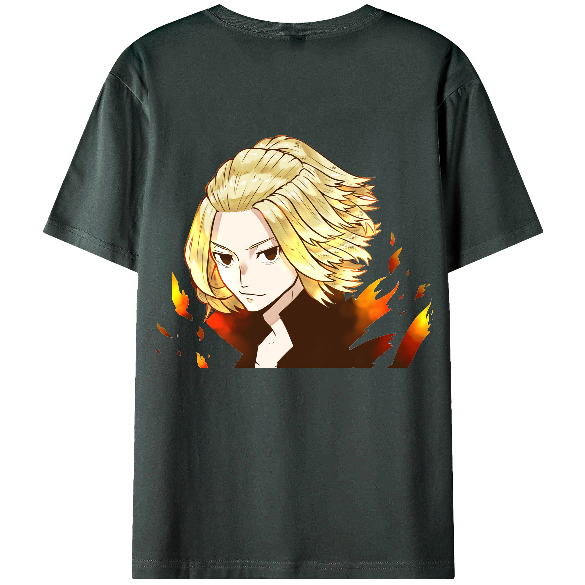 （画像用） 東京リベンジャーズ Tokyo Revengers 綿100％ メンズ半袖Tシャツ（バックプリント） 通気性